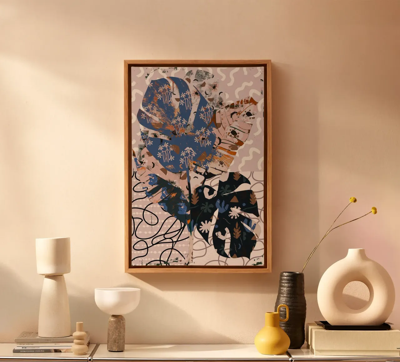 Pattern Play No 10 tela con Cornice a cassetta da treechild