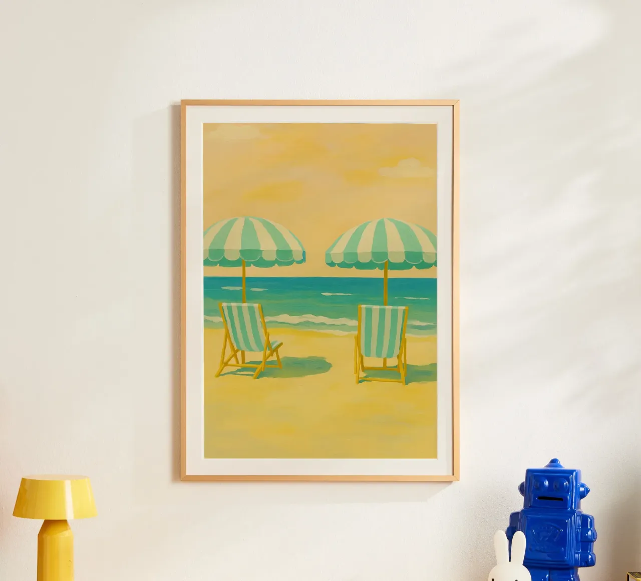 paraplu strand tekening ilustratie hahnemühle van danine