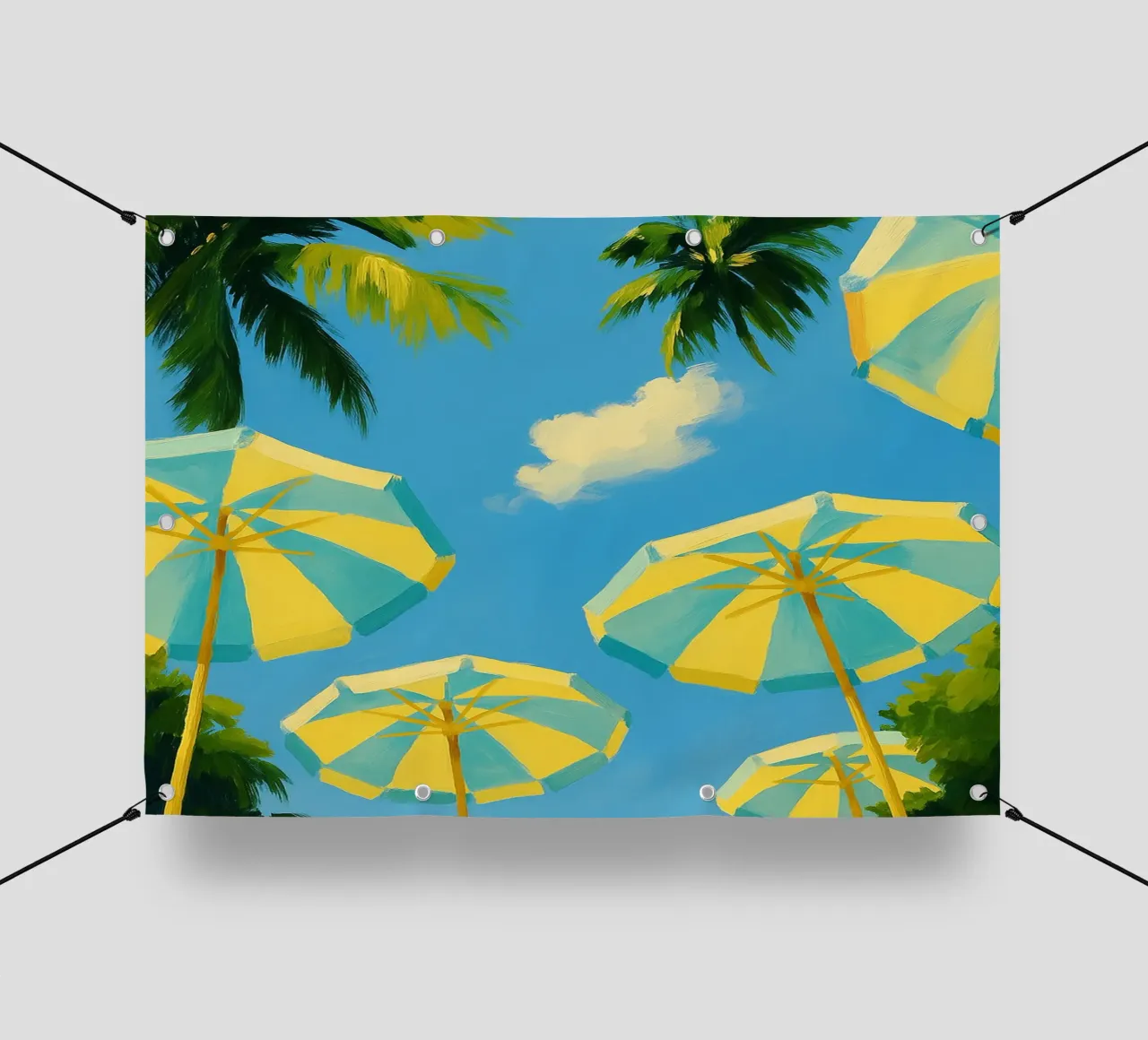 disegno ombrellone spiaggia telo in pvc da danine