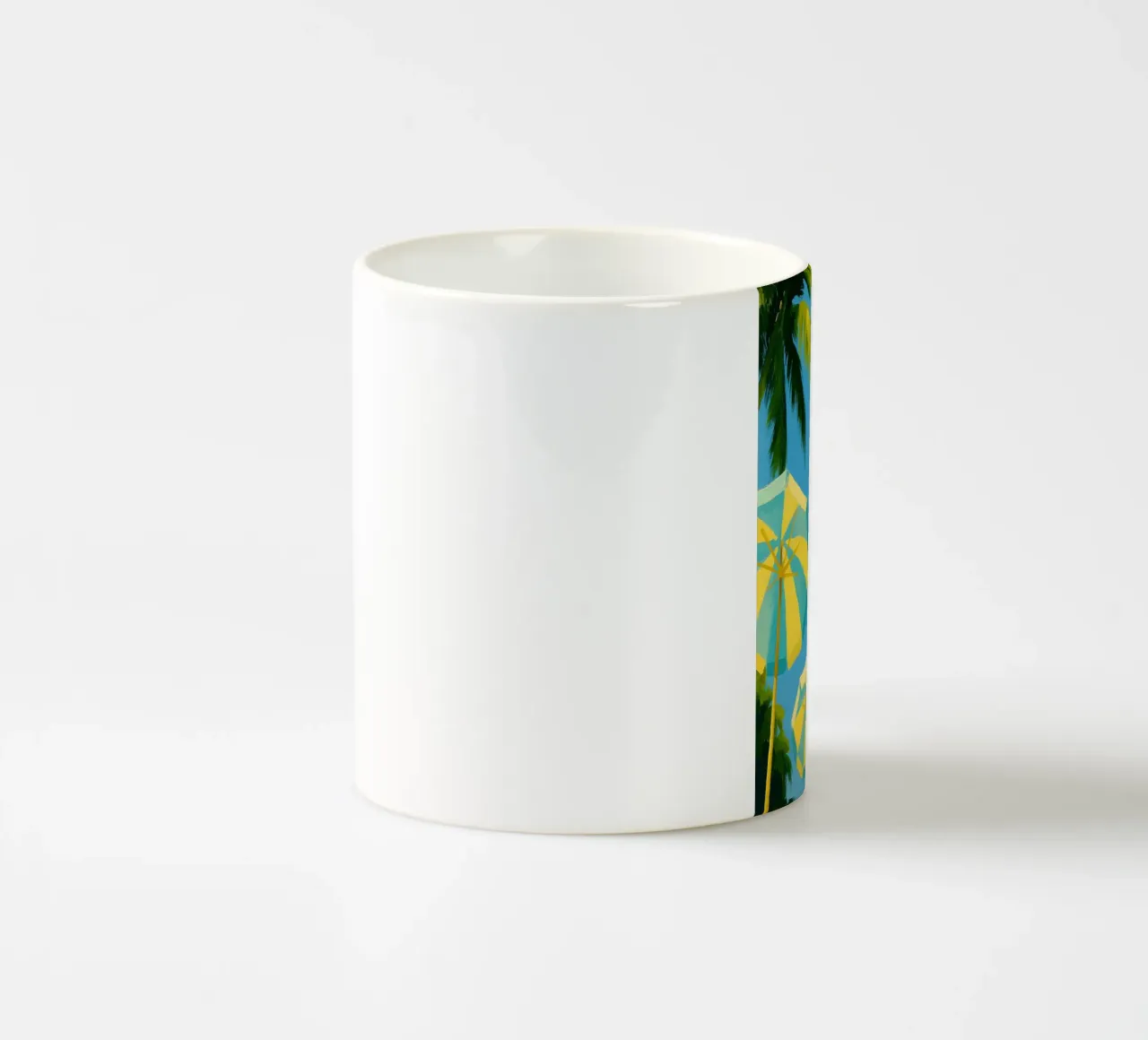 disegno ombrellone spiaggia tazza in ceramica da danine