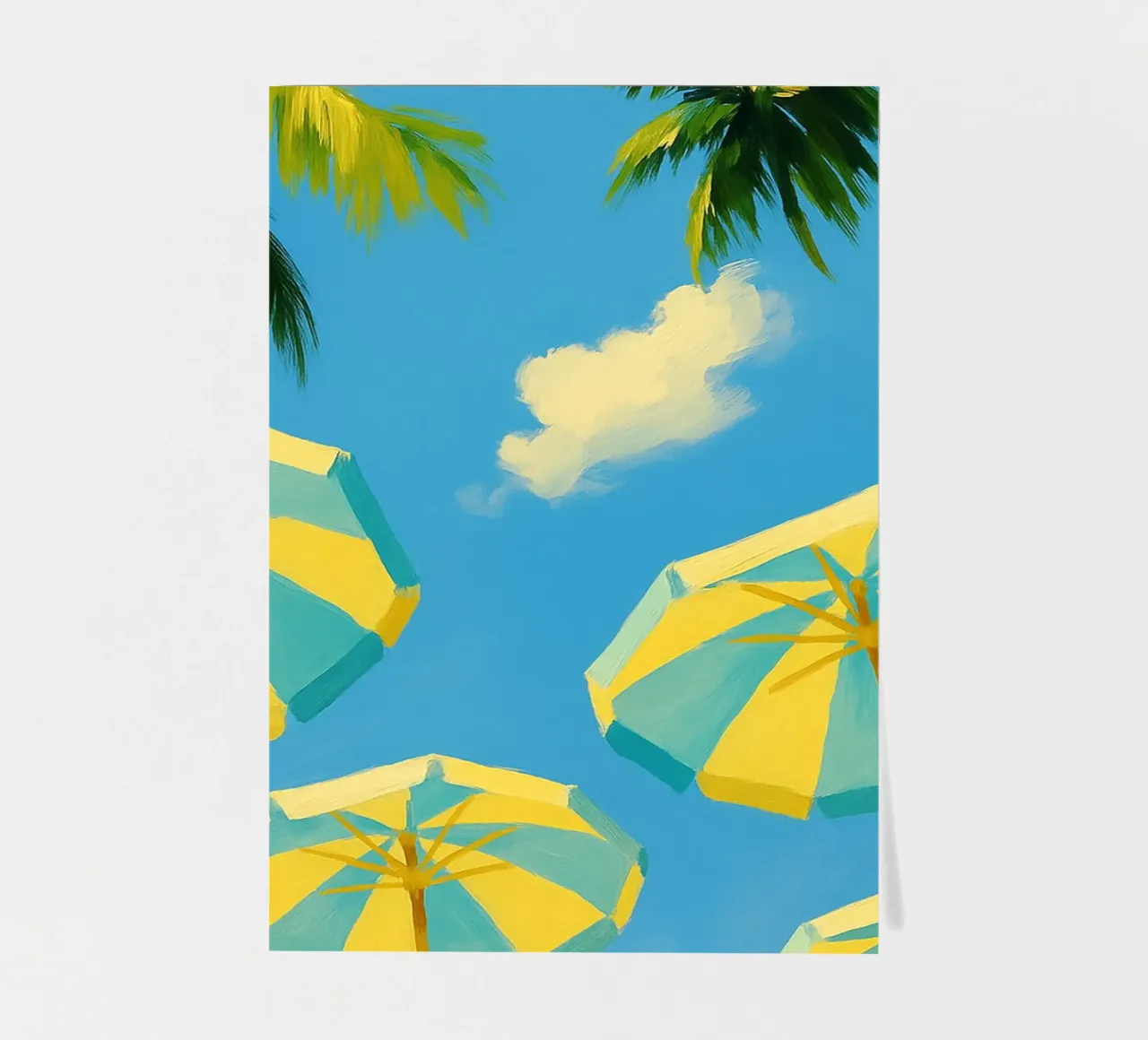 Regenschirm Strand Zeichnung Stickerbogen von danine