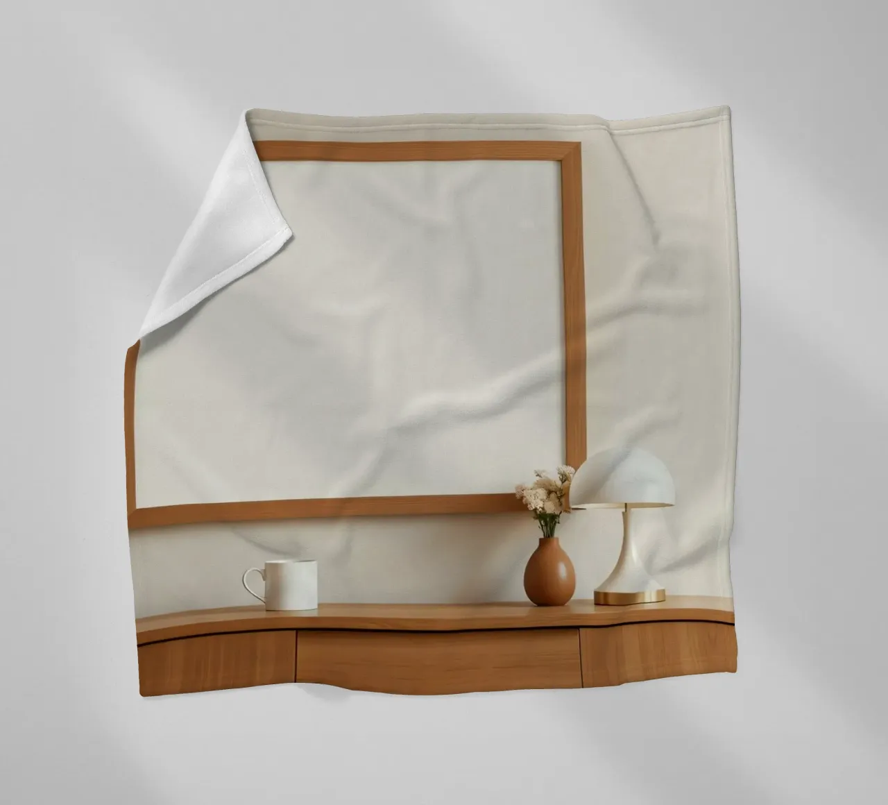 Interni moderni caratterizzati da una cornice vuota e da un arredamento minimale coperta in pile da DesignDoodle