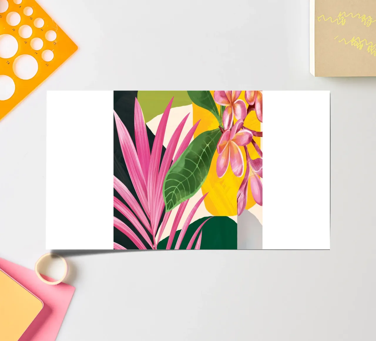 Abstract Tropical Art 1 sticker sheet by cityart