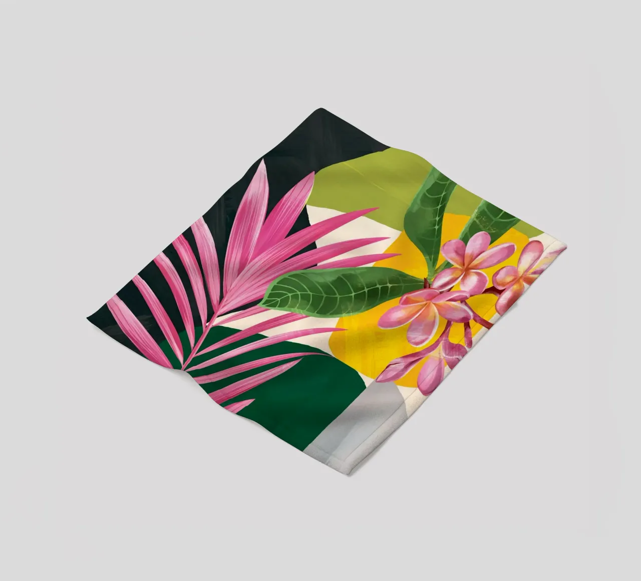 Abstract Tropical Art 1 coperta in pile da cityart