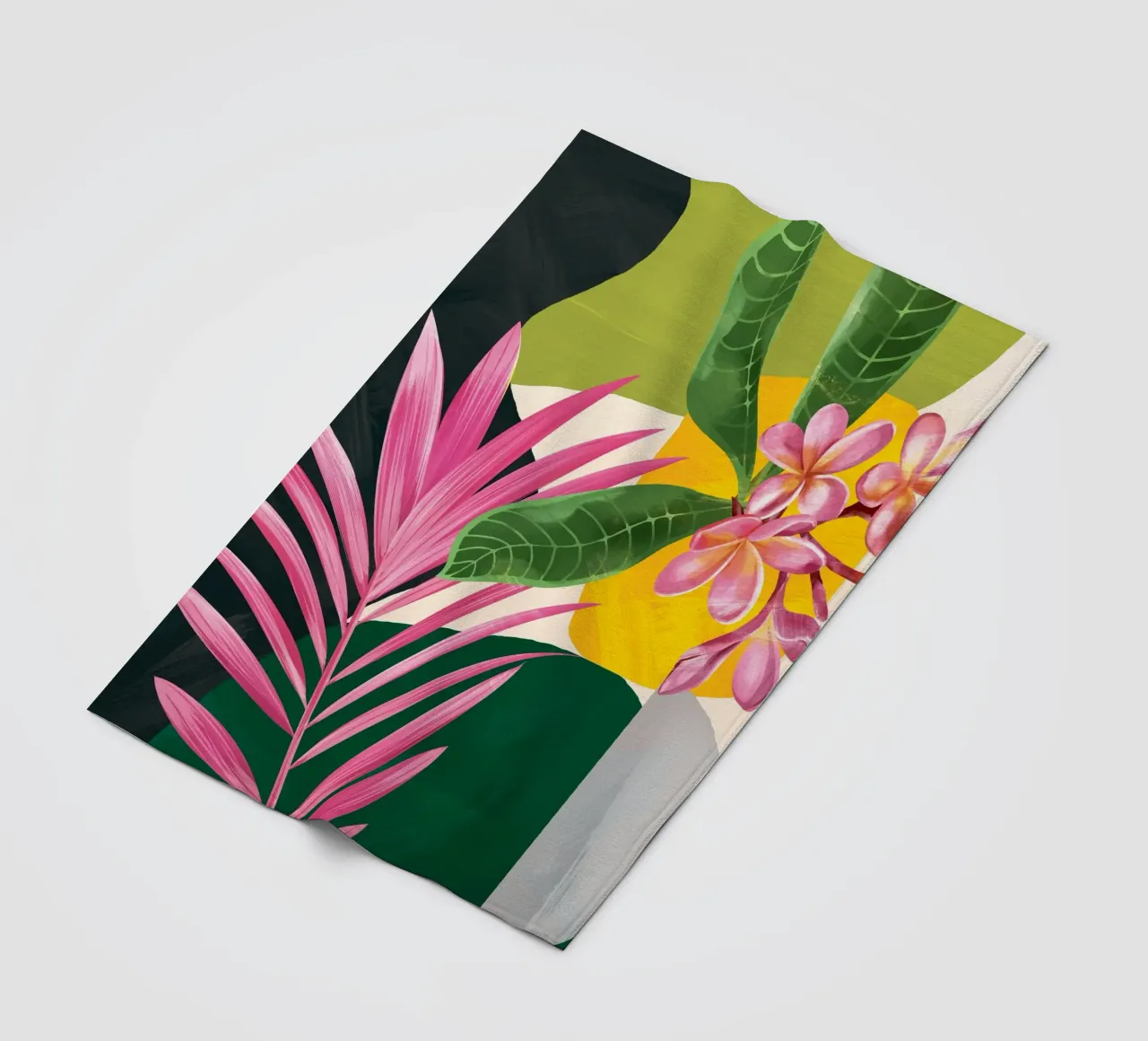 Abstract Tropical Art 1 coperta in pile da cityart