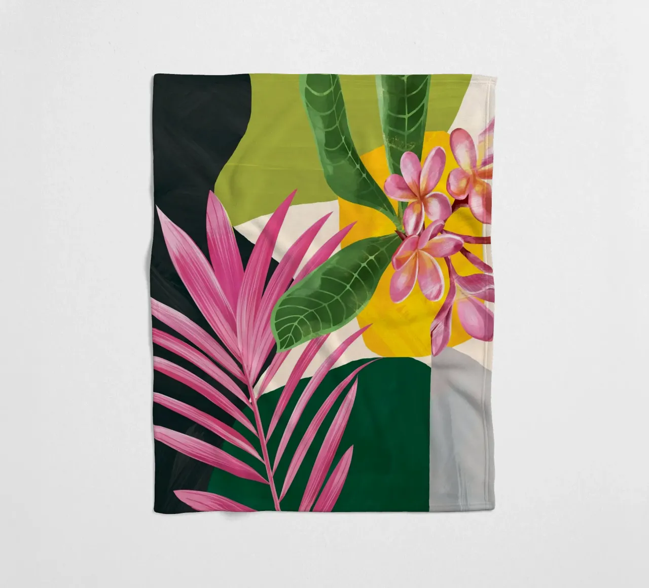 Abstract Tropical Art 1 coperta in pile da cityart