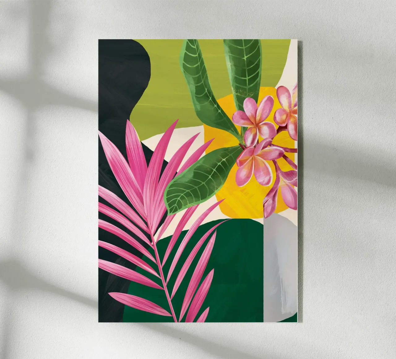 Abstract Tropical Art 1 plexiglass da cityart