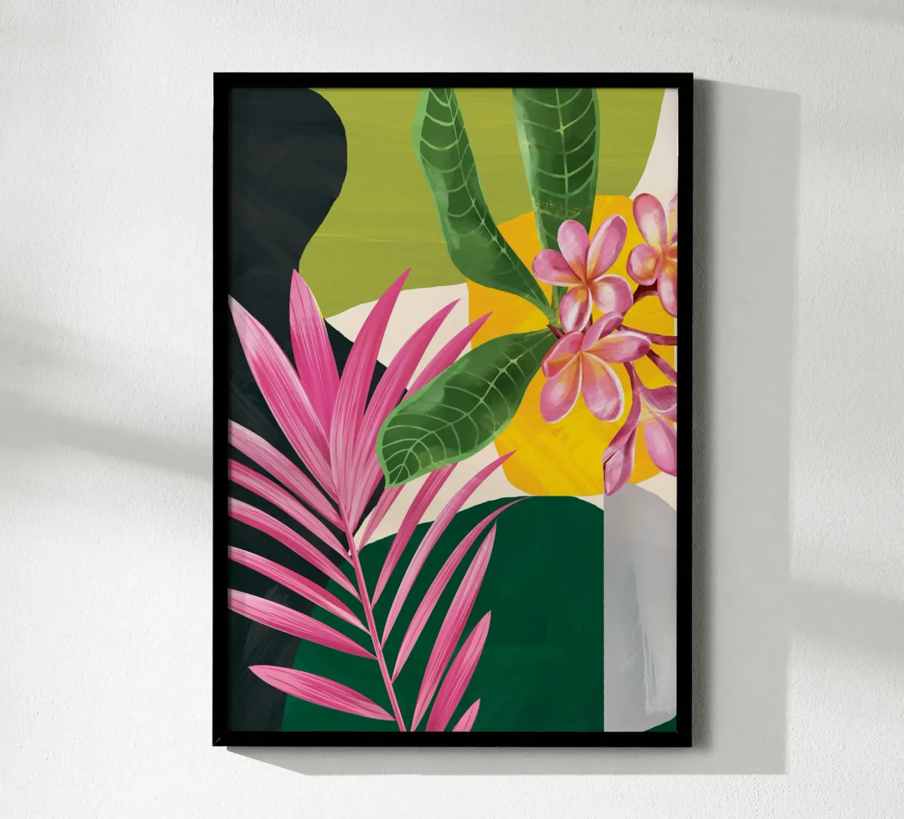 Abstract Tropical Art 1 carta hahnemühle da cityart