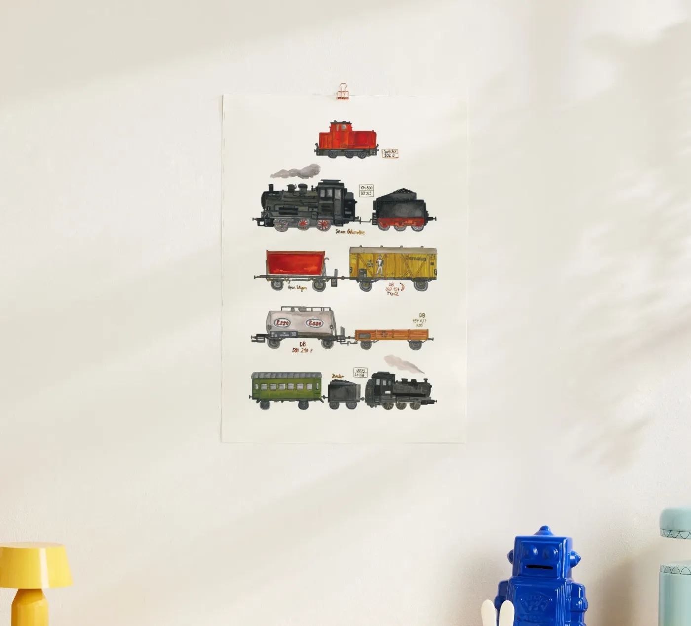 Modellzüge poster da tiny goods studio