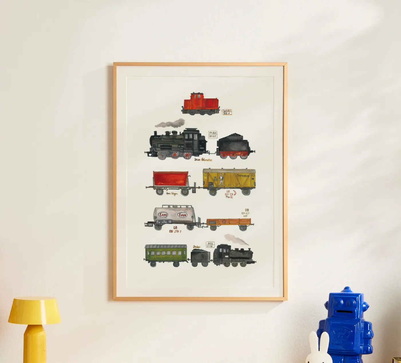 Modellzüge poster da tiny goods studio