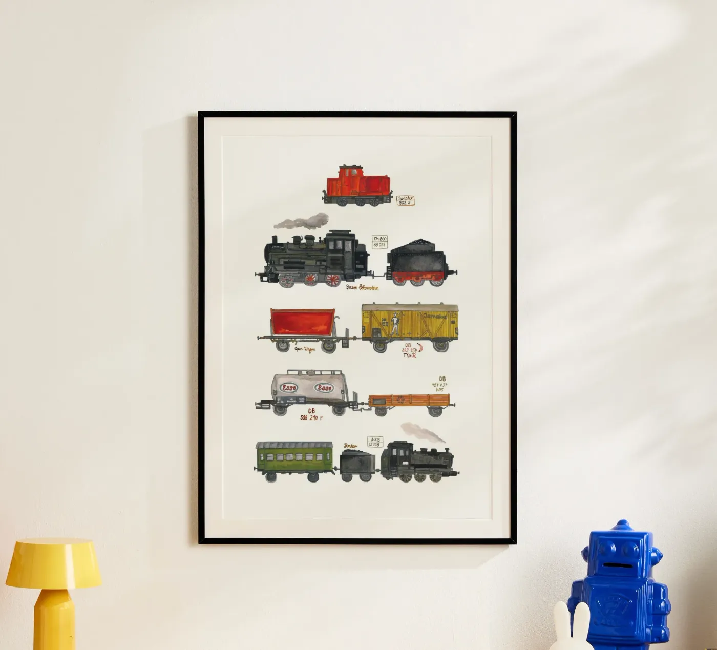 Modellzüge poster da tiny goods studio