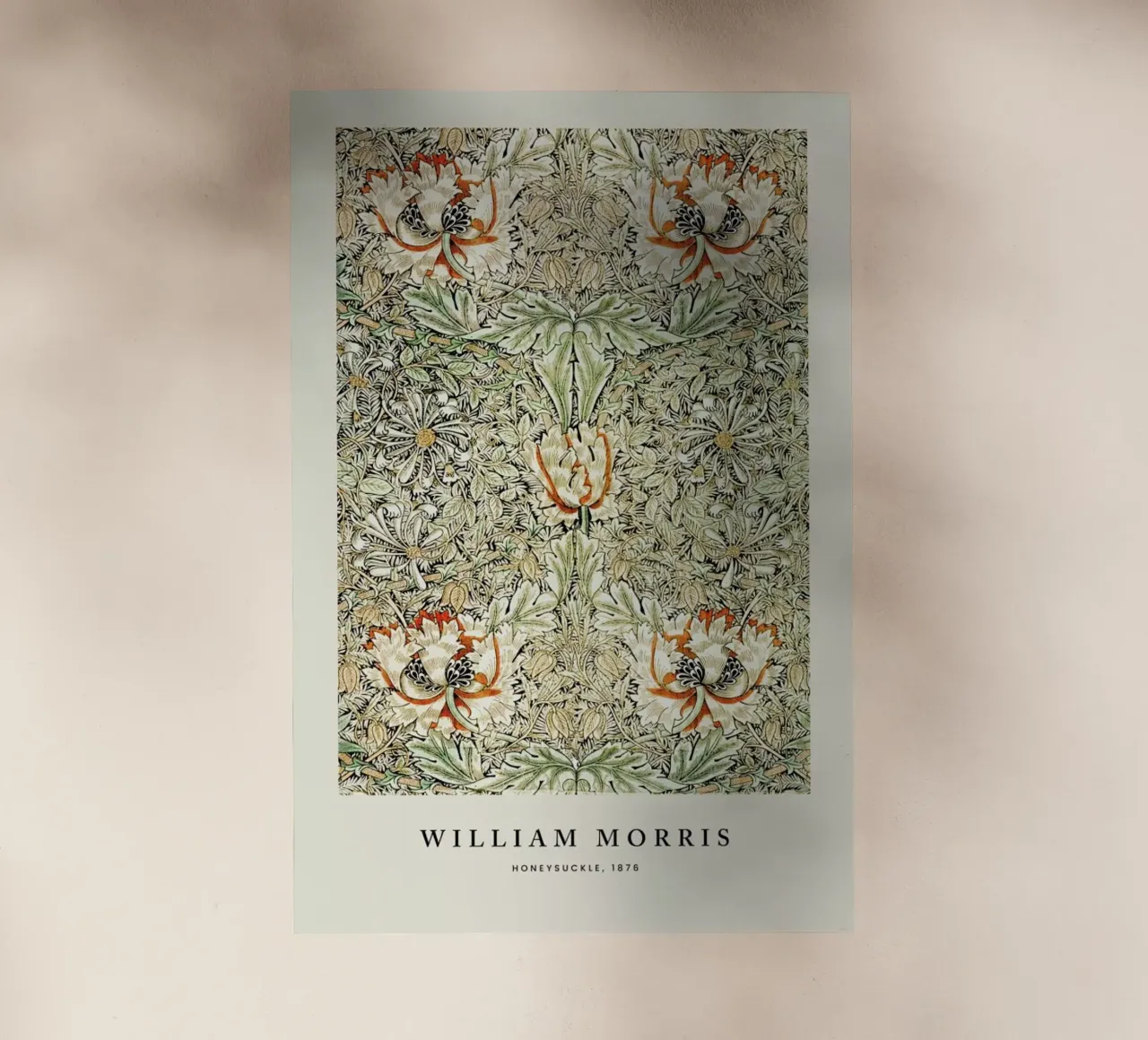 William Morris - Honeysuckle pellicola backlit da Vintage by JUNIQE