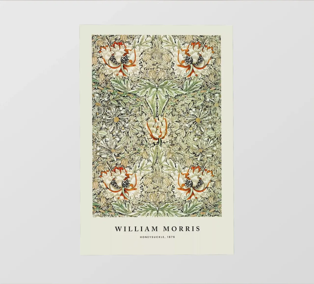 William Morris - Honeysuckle pellicola backlit da Vintage by JUNIQE