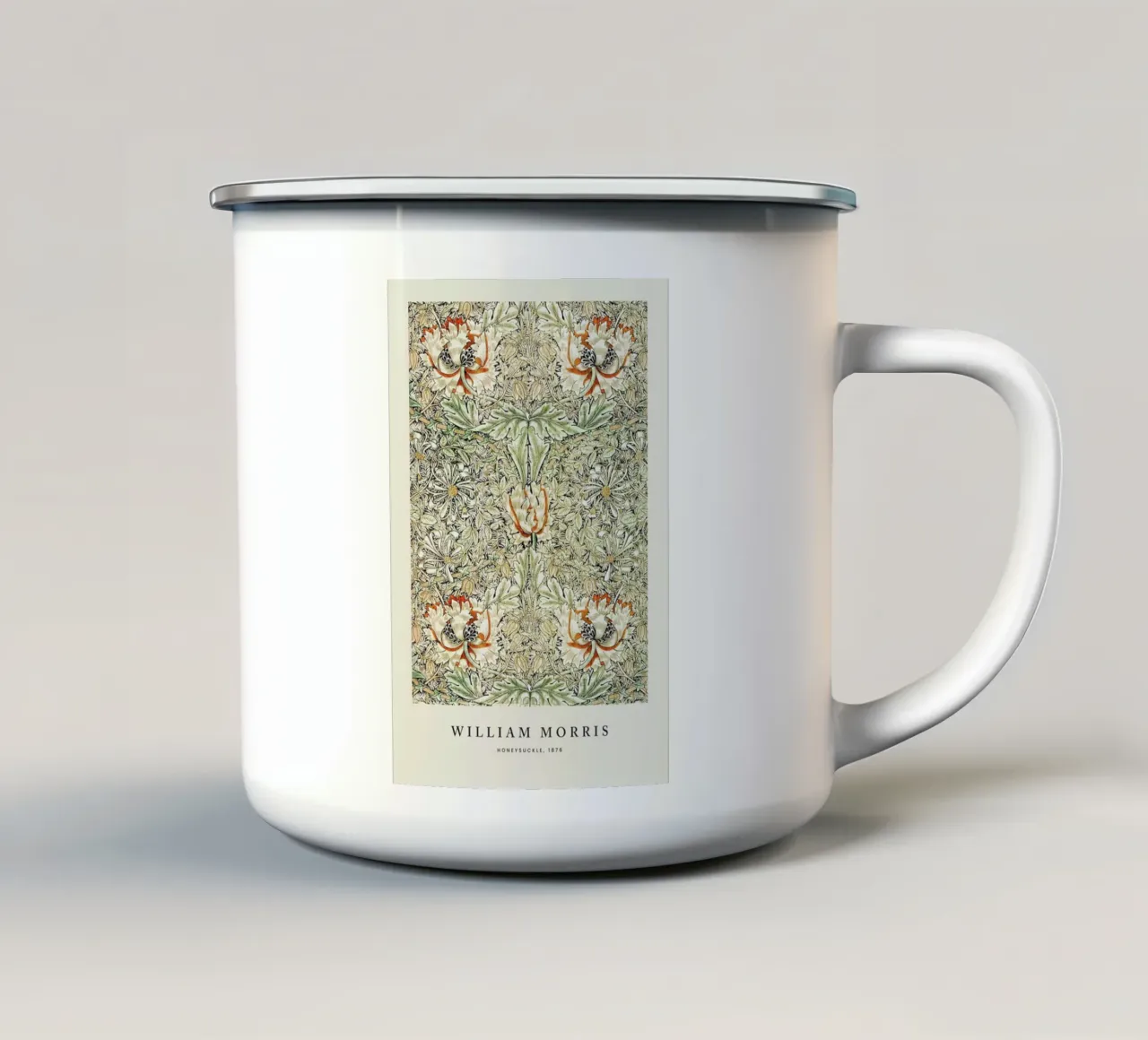 William Morris - Honeysuckle tazza in smalto da Vintage by JUNIQE