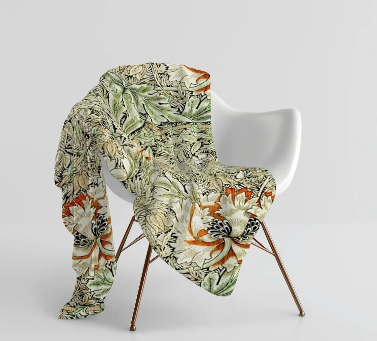 William Morris - Honeysuckle coperta in pile da Vintage by JUNIQE
