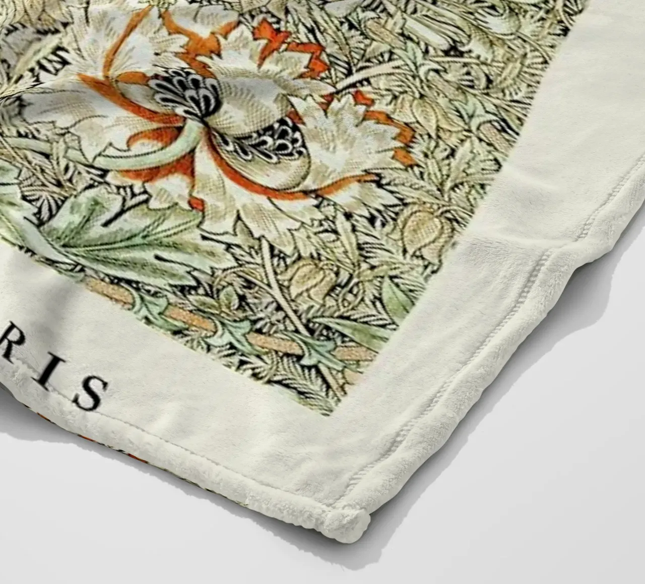 William Morris - Honeysuckle coperta in pile da Vintage by JUNIQE