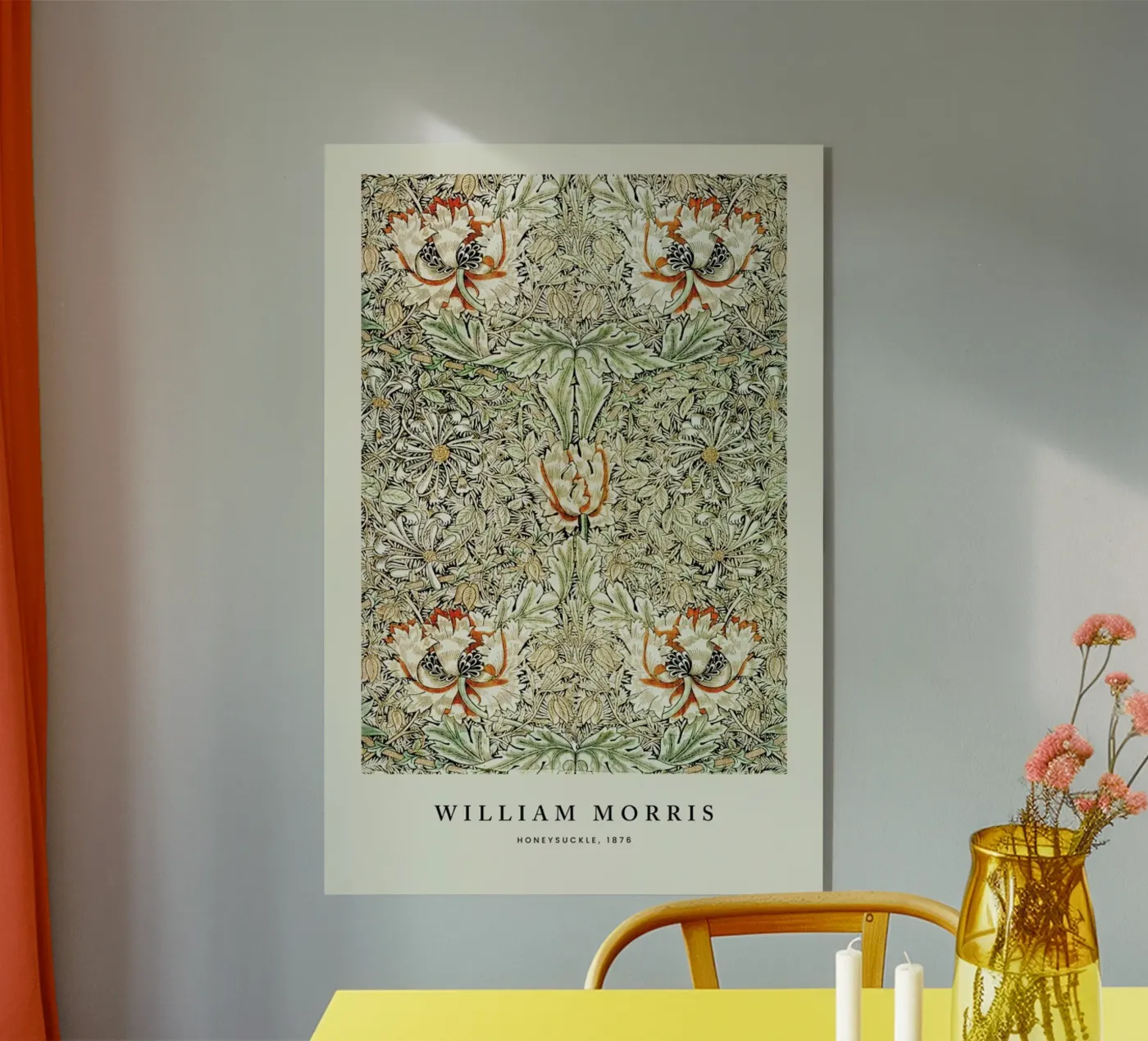 William Morris - Honeysuckle plexiglass da Vintage by JUNIQE