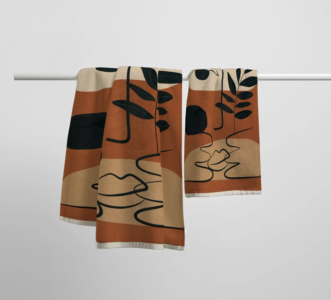 Abstract Feeling 5 asciugamano da bagno da Flow Line