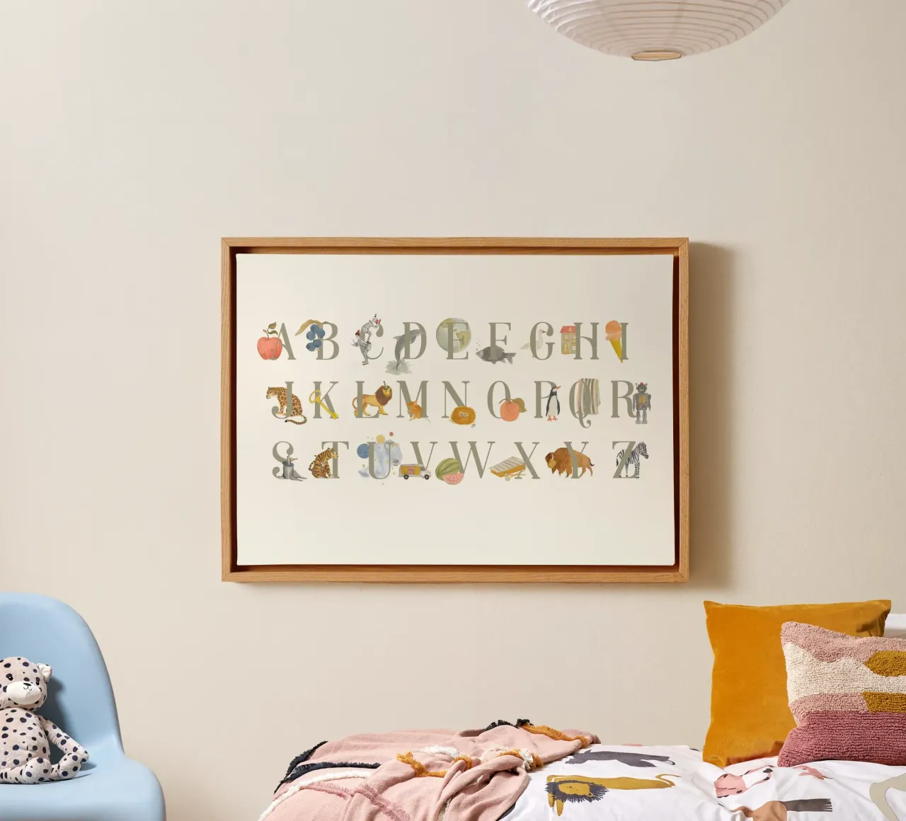 ABC - Englisch tela con Cornice a cassetta da tiny goods studio