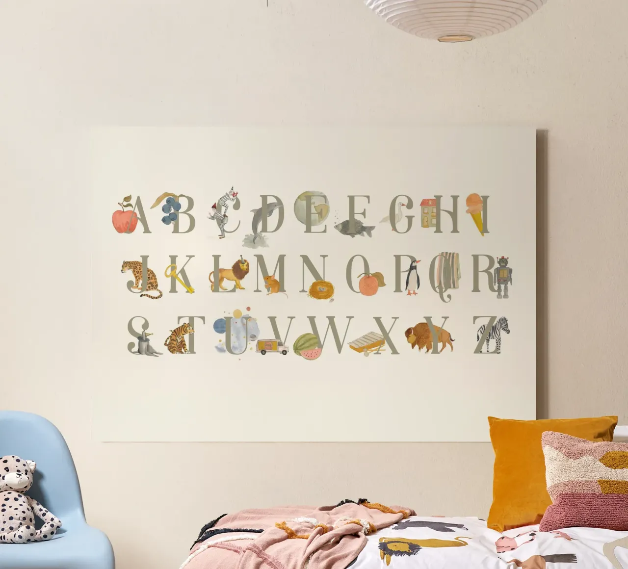 ABC - Englisch tela con Cornice a cassetta da tiny goods studio