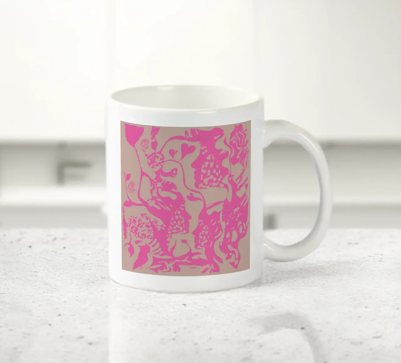 moda rosa tazza in ceramica da Giulio Iurissevich
