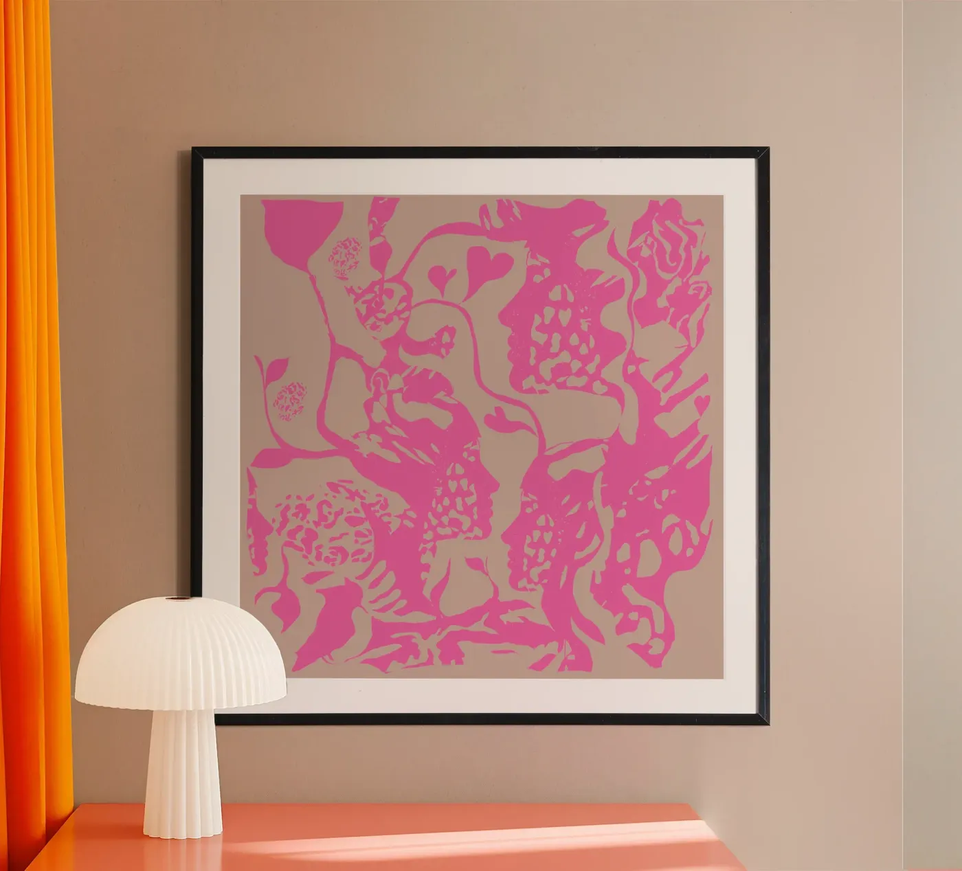 fashion pink poster da Giulio Iurissevich