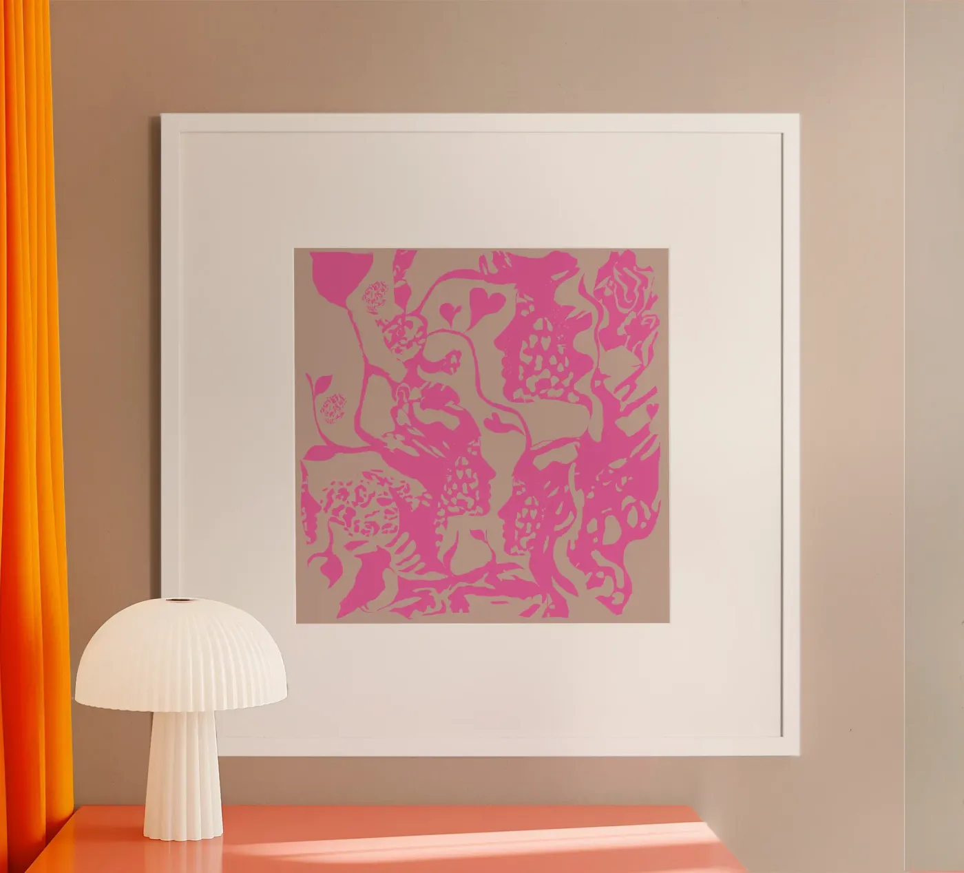 fashion pink poster da Giulio Iurissevich