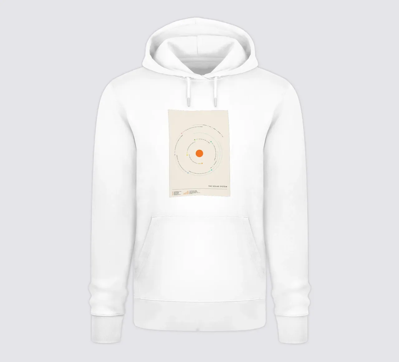 Minimal Solar System felpa con cappuccio da Attaboy Dsgn