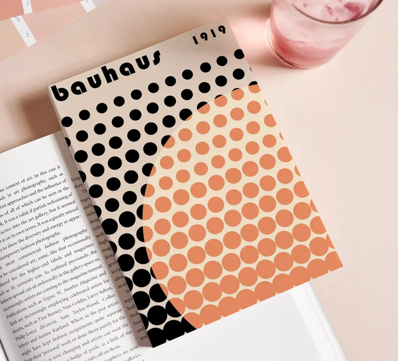 Bauhaus Kreise 1919 Poster Notizbuch von Studio Vibe