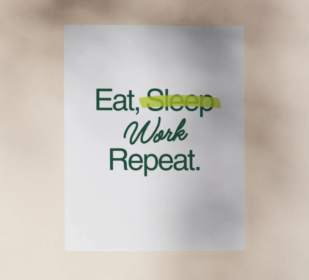 Lavorare per sempre pellicola backlit da Olivia Creator