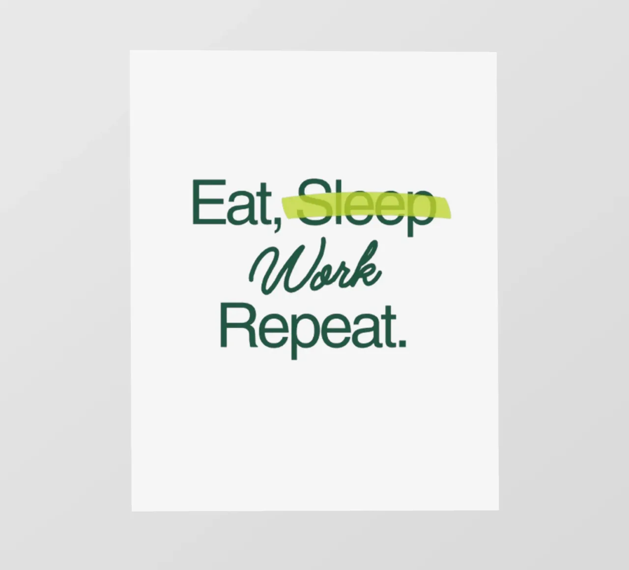 Lavorare per sempre pellicola backlit da Olivia Creator