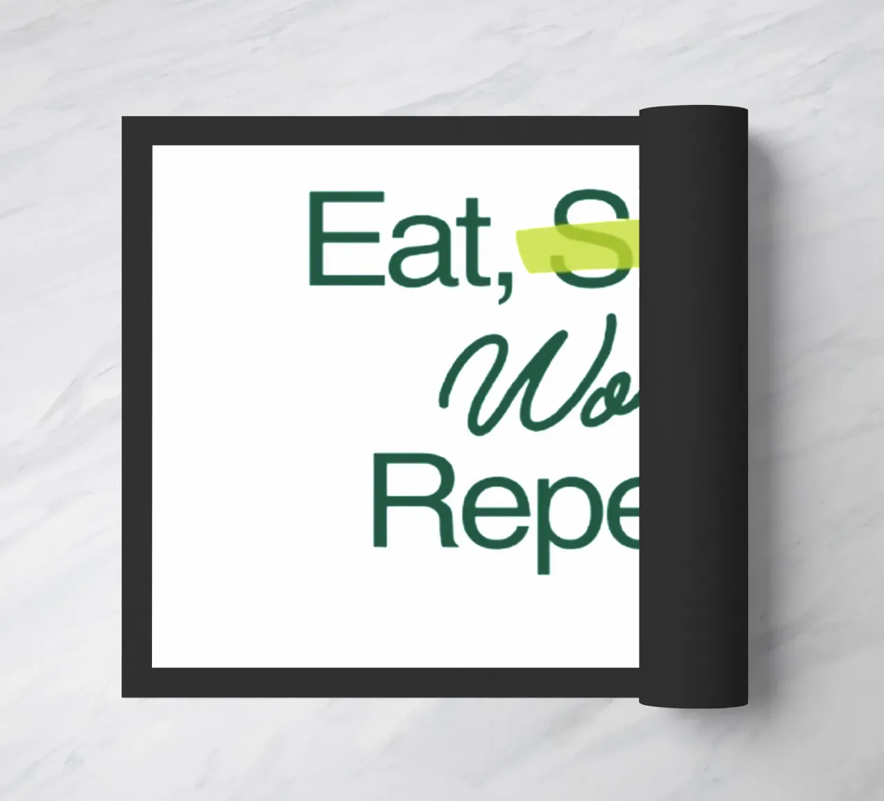 Work Forever doormat by Olivia Creator