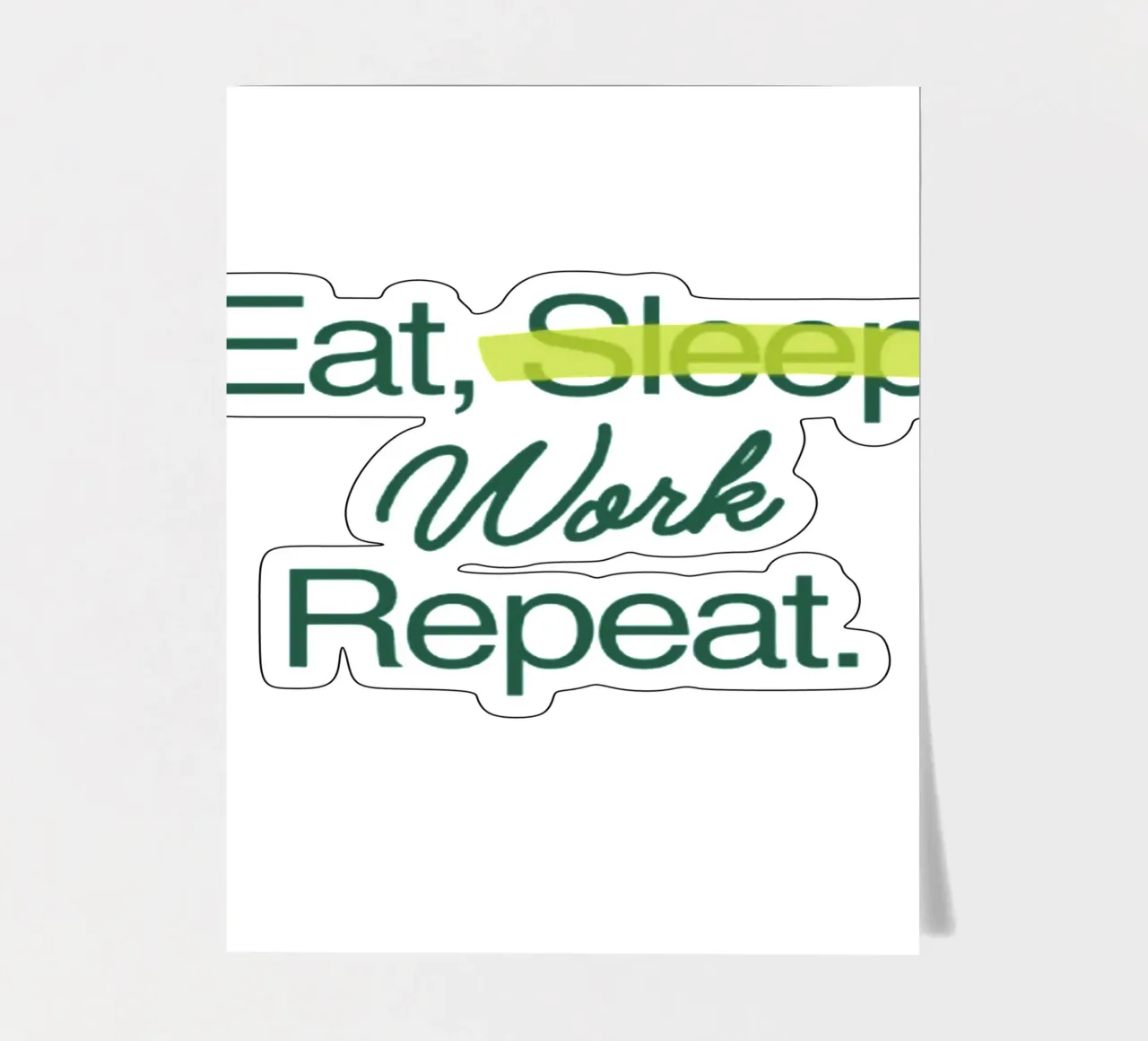 Work Forever sticker sheet by Olivia Creator