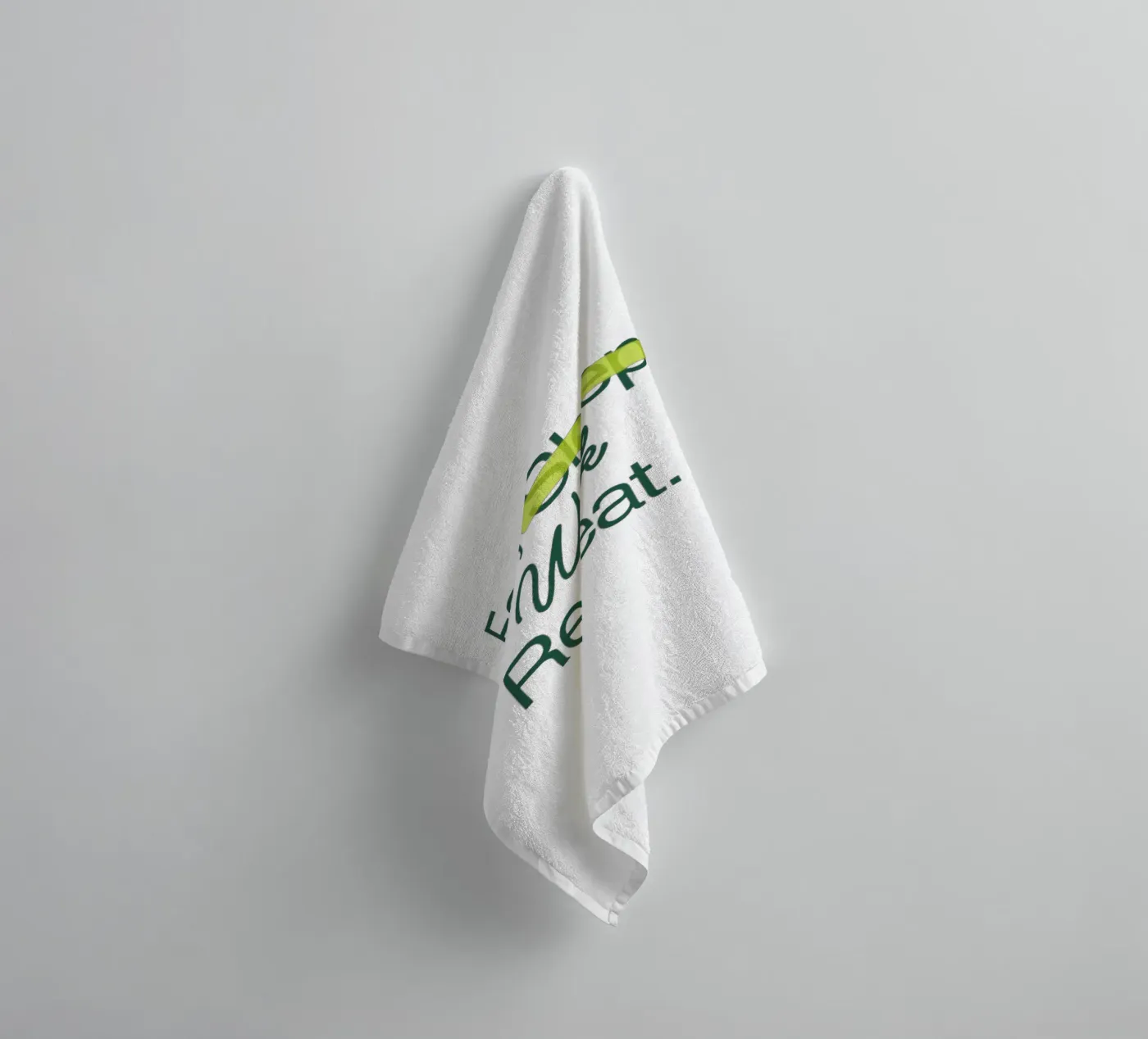 Work Forever towel by Olivia Creator
