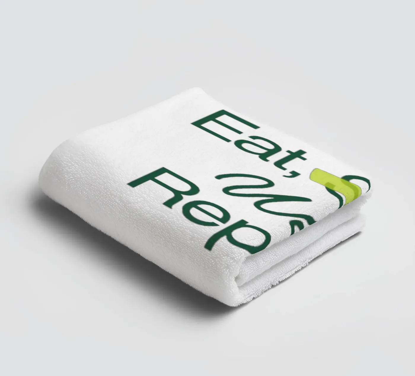 Werk voor altijd badhanddoek van Olivia Creator