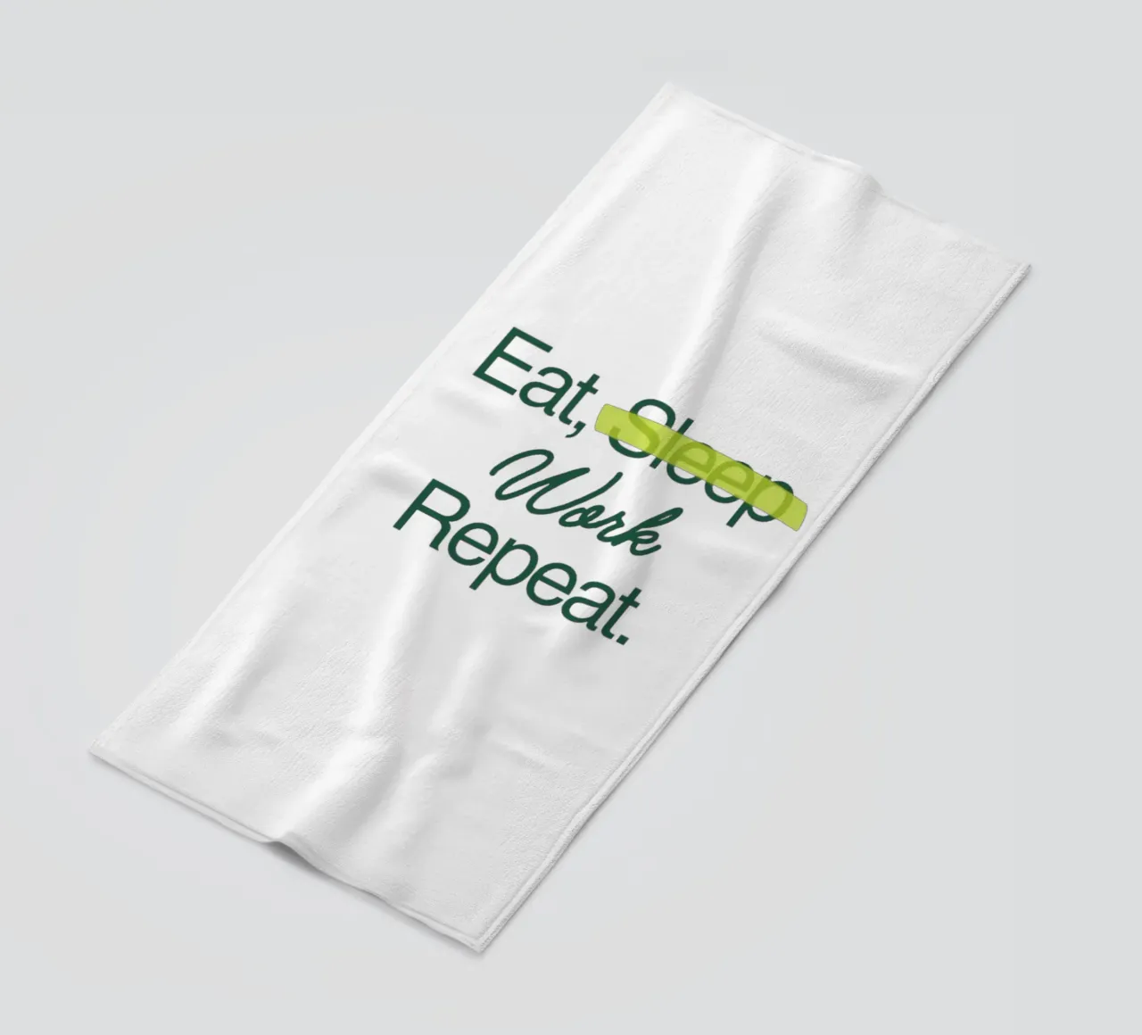 Werk voor altijd strandhanddoek van Olivia Creator