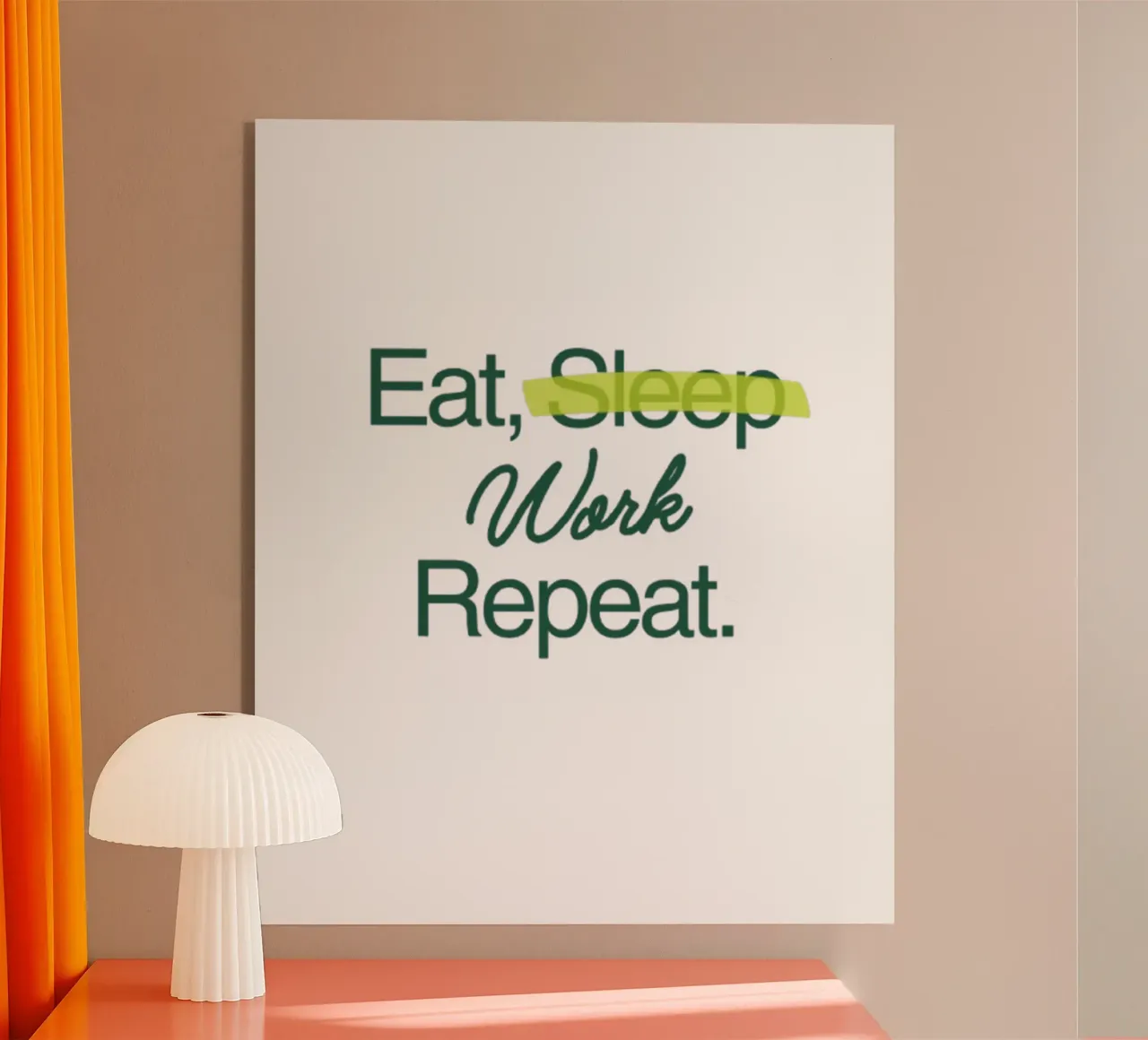 Work Forever plexiglass da Olivia Creator