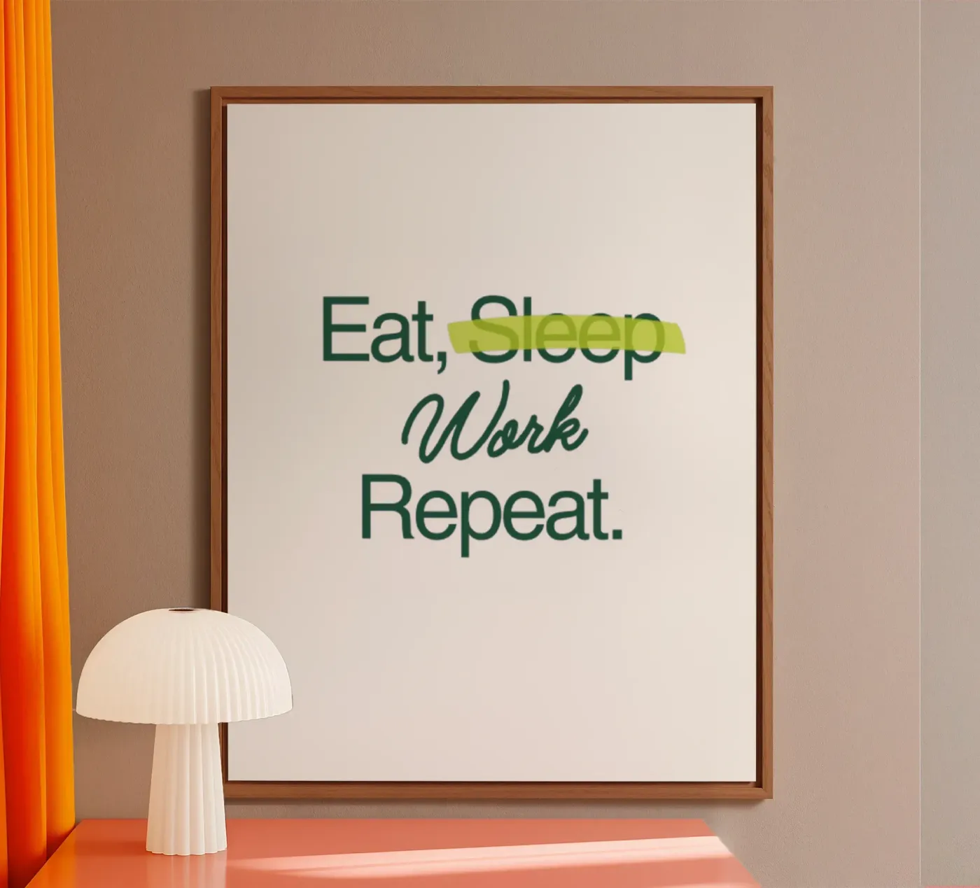 Work Forever forex-plaat van Olivia Creator