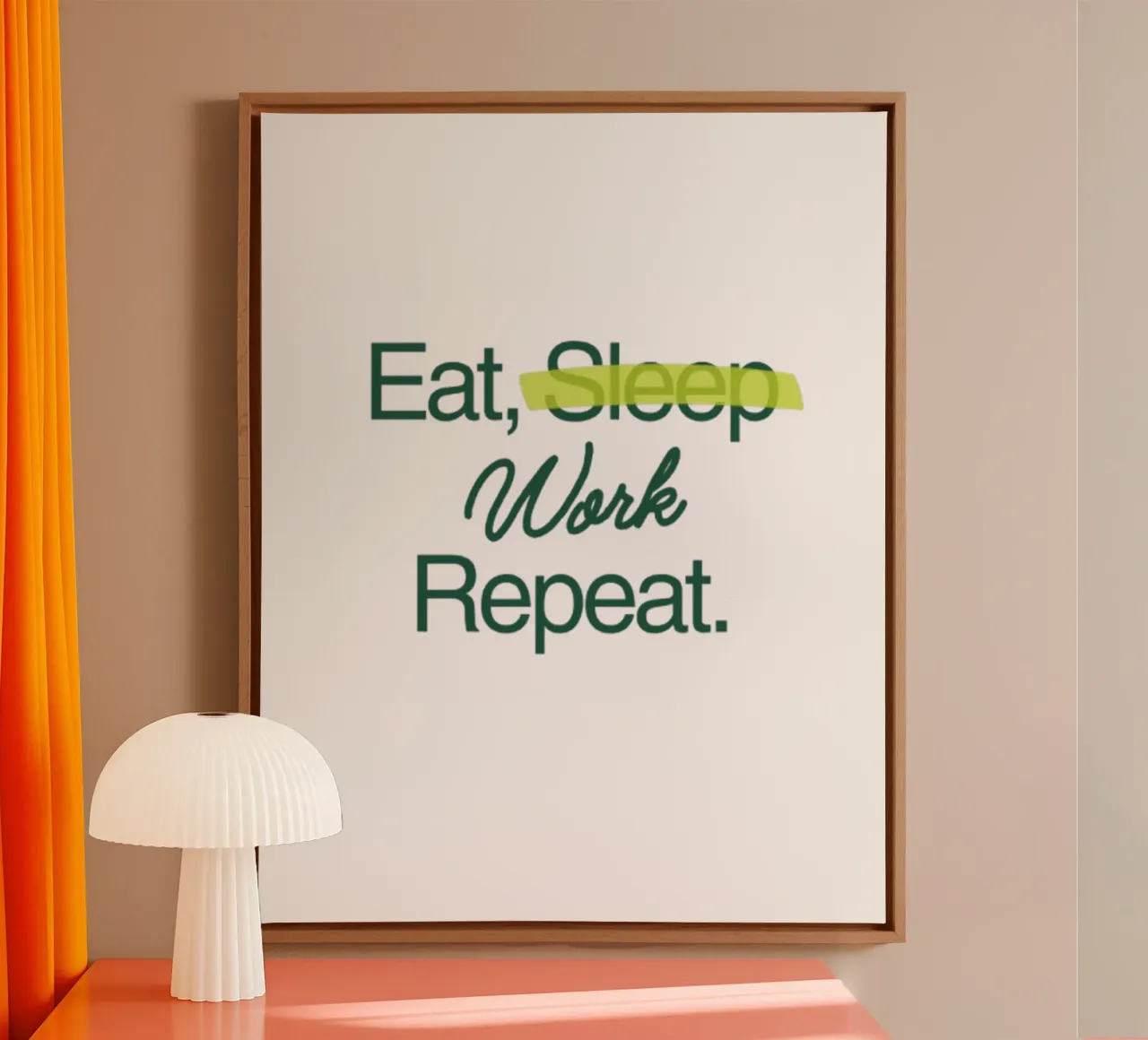 Lavorare per sempre tela da Olivia Creator