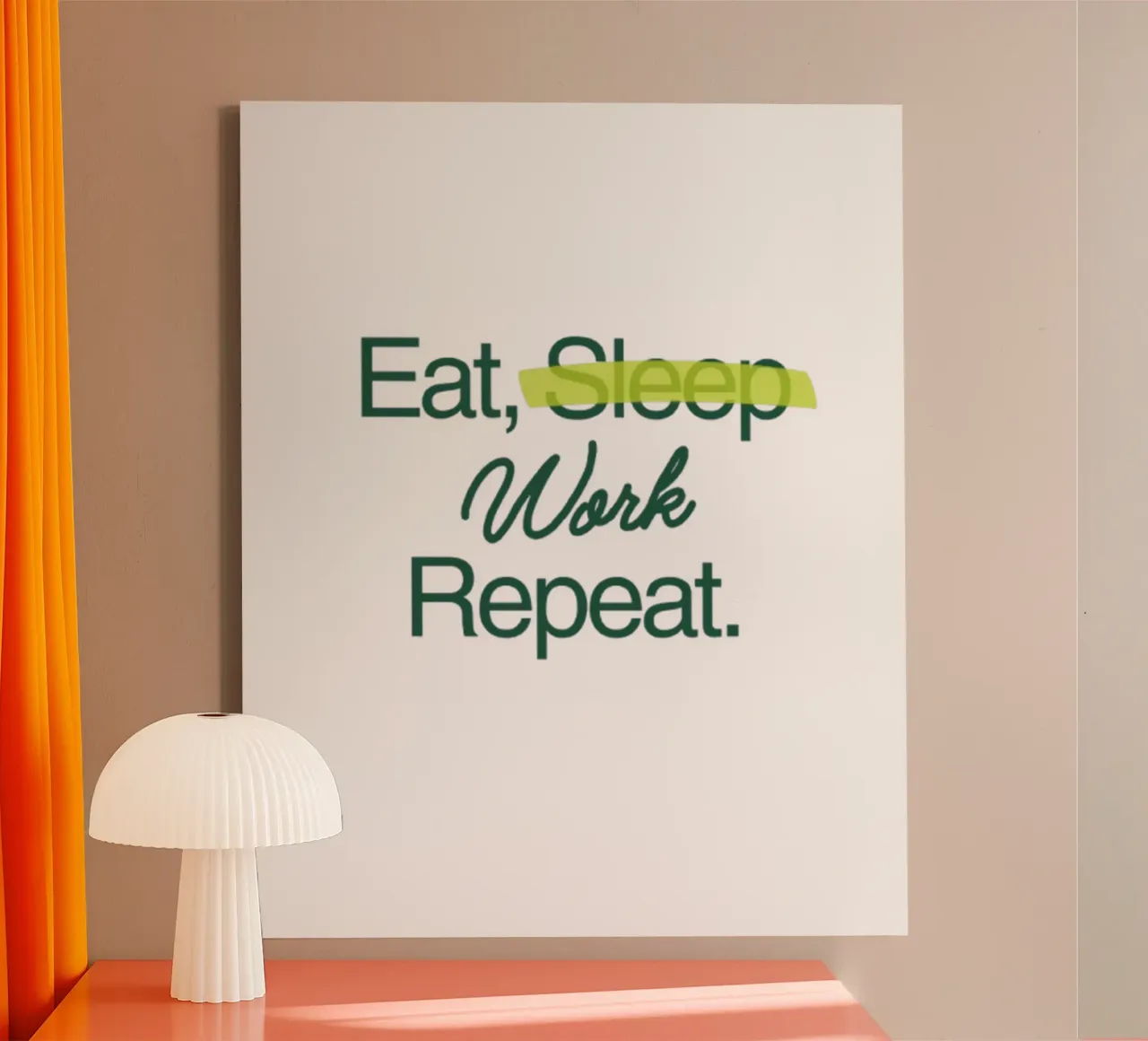 Lavorare per sempre tela da Olivia Creator