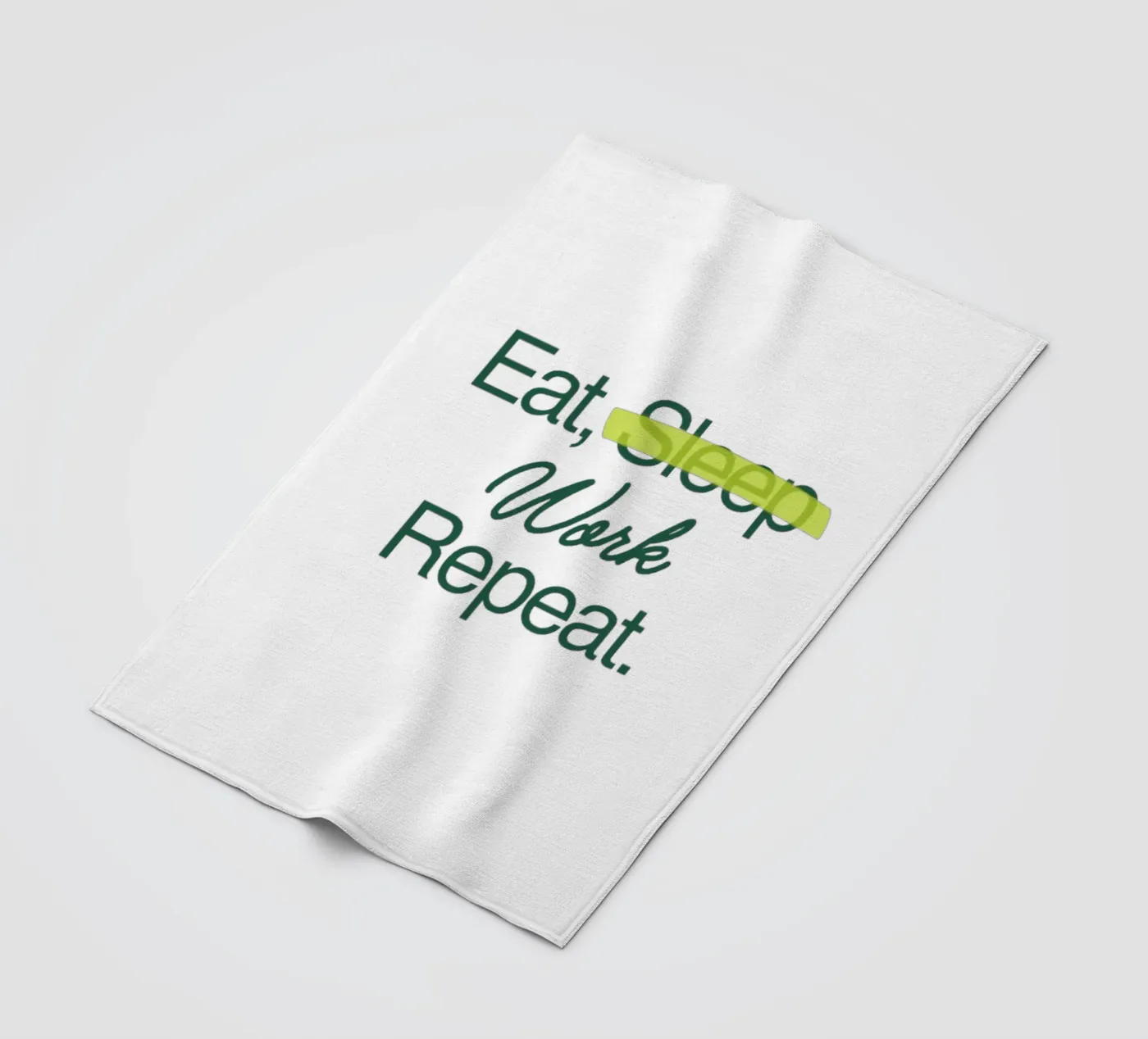 Work Forever fleece blanket by Olivia Creator