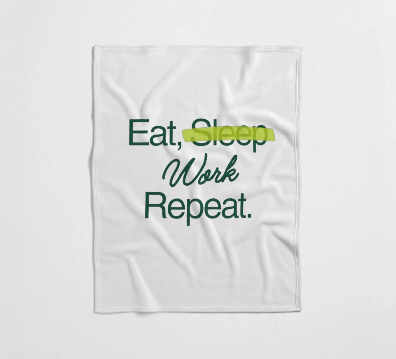 Werk voor altijd fleecedeken van Olivia Creator