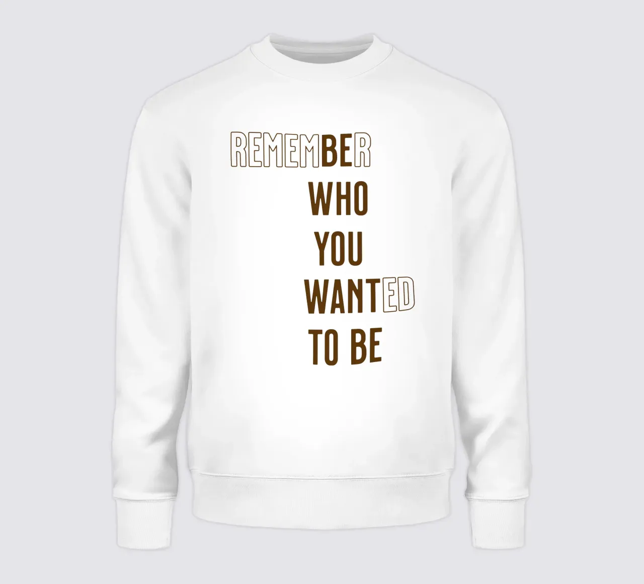 Ricorda chi volevi essere (Be Who you want to be) felpa da Gunawan Rb