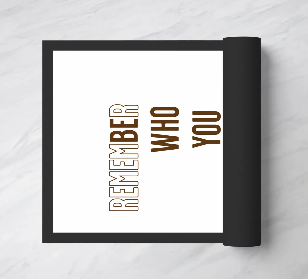 Ricorda chi volevi essere (Be Who you want to be) zerbino da Gunawan Rb