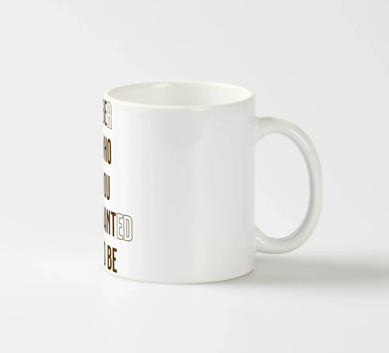 Ricorda chi volevi essere (Be Who you want to be) tazza in ceramica da Gunawan Rb