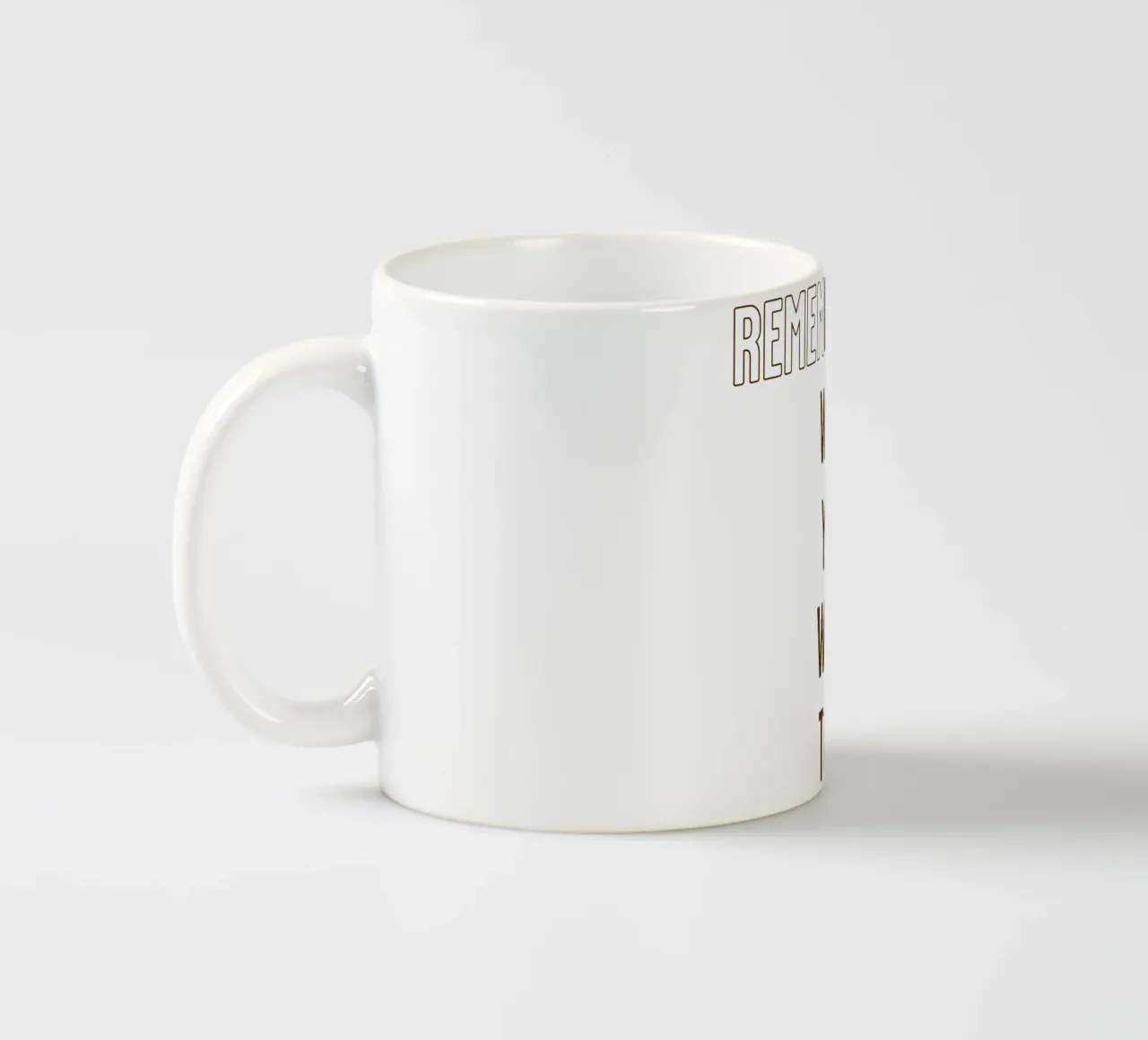 Ricorda chi volevi essere (Be Who you want to be) tazza in ceramica da Gunawan Rb