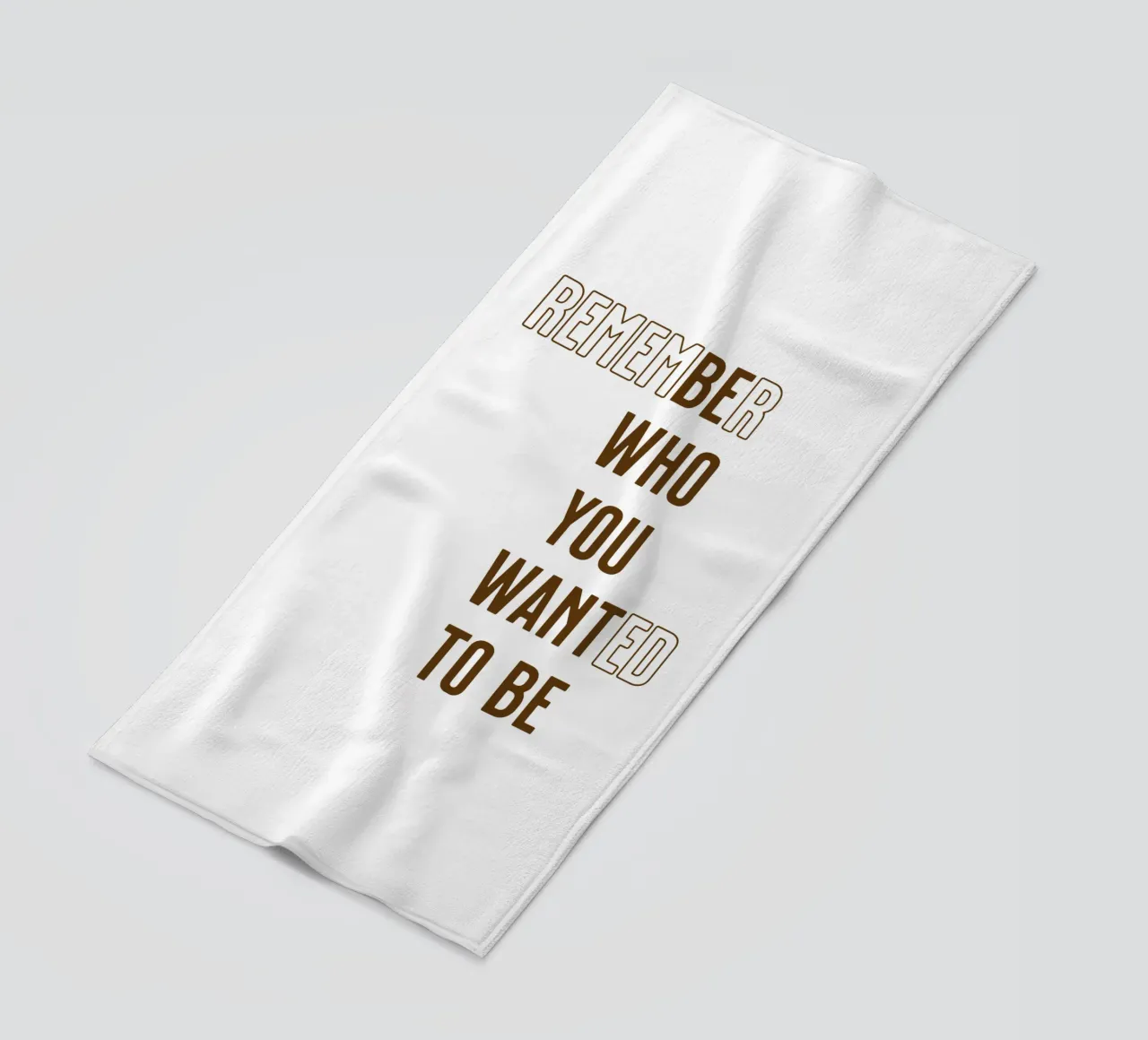 Ricorda chi volevi essere (Be Who you want to be) telo mare da Gunawan Rb