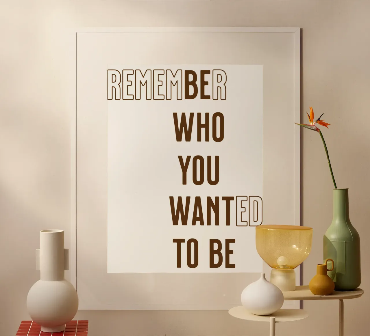 Erinnern Sie sich daran, wer Sie sein wollten (Be Who you want to be) Hahnemühle von Gunawan Rb