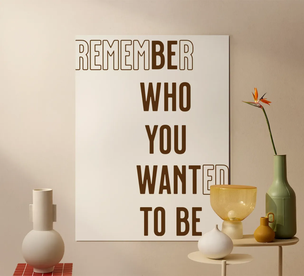 Erinnern Sie sich daran, wer Sie sein wollten (Be Who you want to be) Hahnemühle von Gunawan Rb