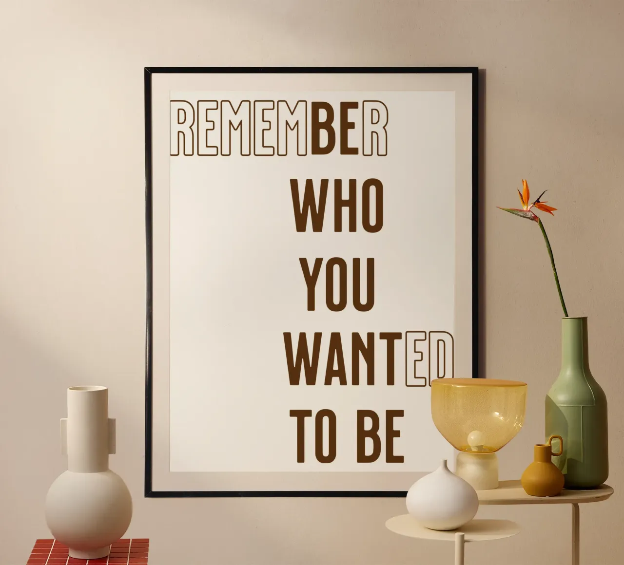 Erinnern Sie sich daran, wer Sie sein wollten (Be Who you want to be) Hahnemühle von Gunawan Rb